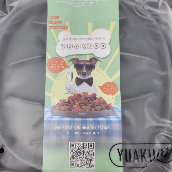 Yuakuod Slow Feeder Pet Bowl - Picture 9 of 12